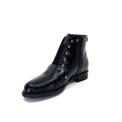 Ivoire0381b Ivoire 7553 Cuir Noir Bottines