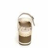 Pons Quintana Pons Quintana 10720 T00 Cuir Tresse Creme Plateformes