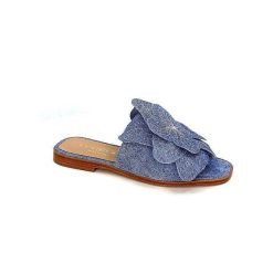 Ivoire0467a Fiorina S189714 Textile Denim Mules