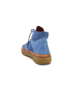 355-ivoire Ivoire 24721 Daim Bleu Bottines