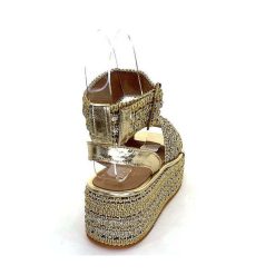 Ivoire0467a Fiorina S213 Flo 699 Raffia Dore Strass Plateformes