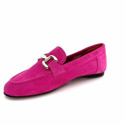 Ivoire0209b Ivoire 12807 Daim Fuchsia Mocassins