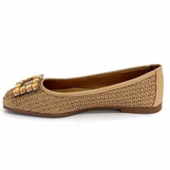 382-ivoire Ivoire 97574 Tk2 Raffia Beige Ballerines