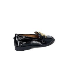 Ivoire0317a Ivoire 2200127-1301 Cuir Vernis Noir Mocassins