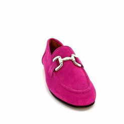 Ivoire0209b Ivoire 12807 Daim Fuchsia Mocassins