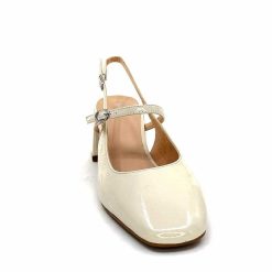 Ivoire0104a Ivoire A53097 Cuir Creme Escarpins