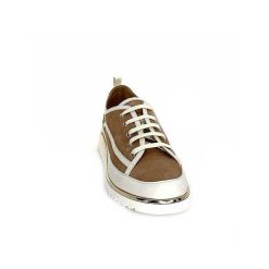 XSA Xsa 9951 Cuir Daim Beige Marron Baskets