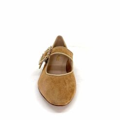 Ivoire0532 Ivoire H447 Sf28 Daim Camel Ballerines