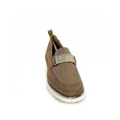 XSA Xsa 9977 Cuir Vernis Daim Beige Mocassins