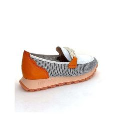 Hispanitas Hispanitas Hv 243461 Cuir Blanc Orange Mocassins