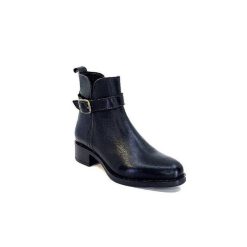 We Do Ivoire 99766 Cuir Noir Bottines