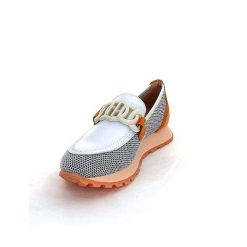 Hispanitas Hispanitas Hv 243461 Cuir Blanc Orange Mocassins