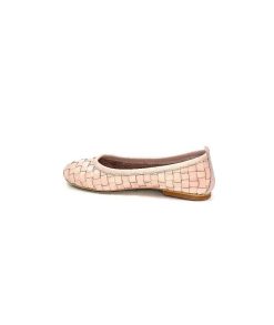 355-ivoire Ivoire 35.45.E201 Cuir Rose Ballerines