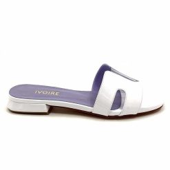 Ivoire0248 Ivoire 5237 Vernis Blanc Mules