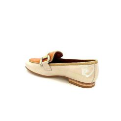 JHay Jhay 2213 Cuir Beige Orange Mocassins