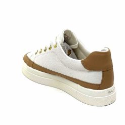 Gant Gant Avona Sneaker Textile Off White Cuir Marron Baskets