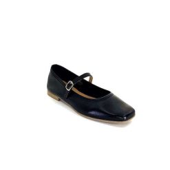 We Do Ivoire 55362 Cuir Noir Ballerines