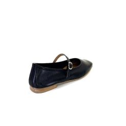 We Do Ivoire 55362 Cuir Noir Ballerines