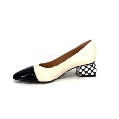 Dansi Dansi 5943 Cuir Creme Escarpins