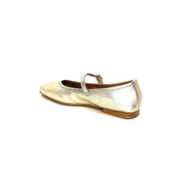 We Do Ivoire 55362 Cuir Metal Dore Ballerines