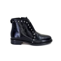 Ivoire0381b Ivoire 7553 Cuir Noir Bottines