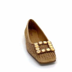 382-ivoire Ivoire 97574 Tk2 Raffia Beige Ballerines