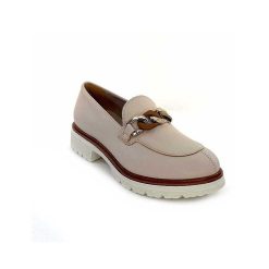 Ivoire0130a Ivoire 8B5118 Cuir Creme Mocassins