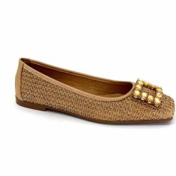 382-ivoire Ivoire 97574 Tk2 Raffia Beige Ballerines