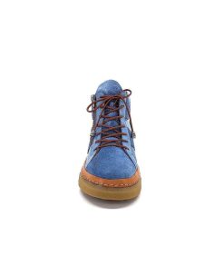 355-ivoire Ivoire 24721 Daim Bleu Bottines