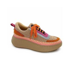 Steve Madden Steve Madden Double Take Textile Rose Orange Beige Baskets