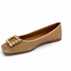 382-ivoire Ivoire 97574 Tk2 Raffia Beige Ballerines