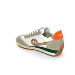 No Name No Name City Run Jogger W Daim Beige Orange Textile Blanc Baskets