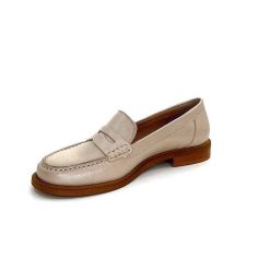 elisa lanci - lady shoes Ivoire Elsa N252 Cuir Beige Nacre Mocassins