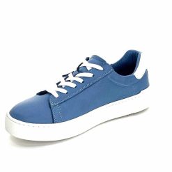 ivoire422 Ivoire 278 Cuir Bleu Baskets