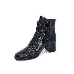 Regarde Le Ciel Regarde Le Ciel Ines 65 Cuir Vernis Noir Bottines