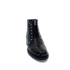 Ivoire0381b Ivoire 7553 Cuir Noir Bottines