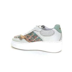 Méliné Meline Ne 831 Cat 1 Var Cuir Gris Textile Bleu Rose Bijoux Baskets