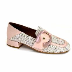 Philippe Morvan Philippe Morvan 5030 Pm01 Cuir & Textile Rose Mocassins