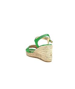 Ivoire0303 Ivoire 23327 Cuir Metal Vert Plateformes