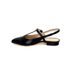 Ivoire0347b Ivoire Ch788 Cuir Noir Ballerines