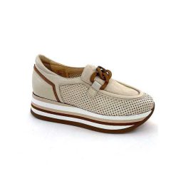 Softwaves Softwaves 7.7856-85 Cuir Daim Beige Marron Mocassins