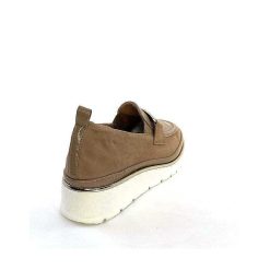 XSA Xsa 9977 Cuir Vernis Daim Beige Mocassins