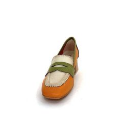 Hispanitas Hispanitas Chv 243277 Cuir Beige Orange Vert Mocassins