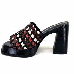 noa harmon Noa Harmon 9711 M06 Cuir Noir Multicolore Mules