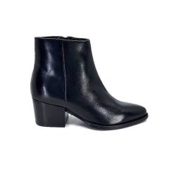 Ivoire0104a Ivoire 46105 Cuir Noir Bottines