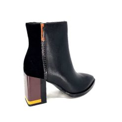 Elue Par Nous Elue Par Nous Palpe Cuir Noir Bottines