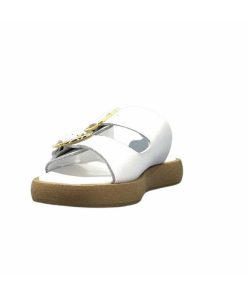 top tris srl Ivoire 8022-02 Cuir Blanc Mules