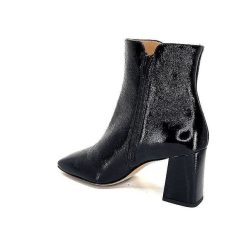 Ivoire0347b Ivoire Ch6556 Cuir Vernis Noir Bottines