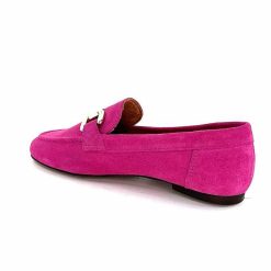 Ivoire0209b Ivoire 12807 Daim Fuchsia Mocassins