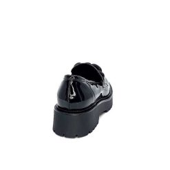 Ivoire0130a Ivoire 1M4158 Cuir Vernis Noir Mocassins